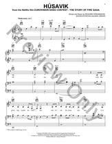 Husavik piano sheet music cover